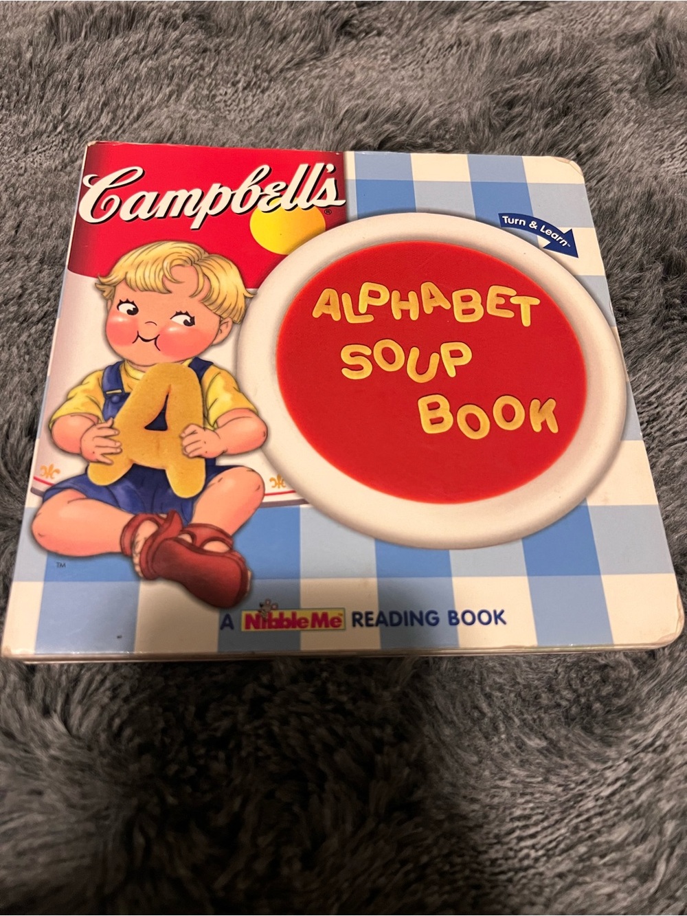 Alphabet Soup Book - Red & Blue Kids Board Book